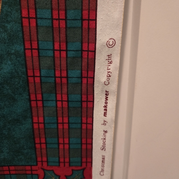 Vintage Christmas Stocking Fabric Pattern by Makower - Picture 5 of 7